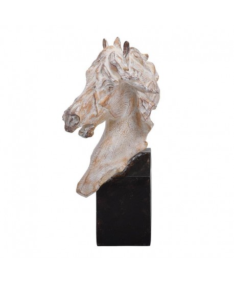 ΕΠΙΤΡΑΠΕΖΙΟ ΔΙΑΚΟΣΜΗΤΙΚΟ Fylliana Horse ΜΠΕΖ ΚΑΦΕ ΧΡΩΜΑ 14x13x30εκ
