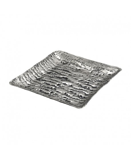ΜΕΤΑΛΛΙΚΗ ΔΙΑΚΟΣΜΗΤΙΚΗ ΠΙΑΤΕΛΑ Fylliana FL7825 ΑΣΗΜΙ ΧΡΩΜΑ 25x25x3εκ