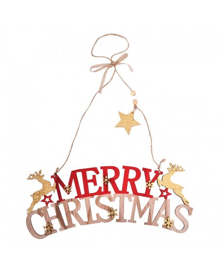 Χριστουγενιάτικο κρεμαστό merry christmas Fylliana 31x10εκ