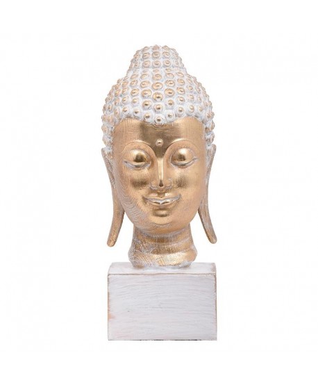 ΕΠΙΤΡΑΠΕΖΙΟ ΔΙΑΚΟΣΜΗΤΙΚΟ Fylliana Buddha ΧΡΥΣΟ ΛΕΥΚΟ ΑΝΤΙΚΕ ΧΡΩΜΑ 16x15x34εκ
