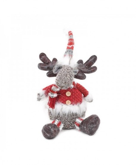 ΧΡΙΣΤΟΥΓΕΝΝΙΑΤΙΚΗ ΔΙΑΚΟΣΜΗΤΙΚΗ ΦΙΓΟΥΡΑ ΤΑΡΑΝΔΟΣ ΚΟΚΚΙΝΟ ΓΚΡΙ 23x23x40εκ