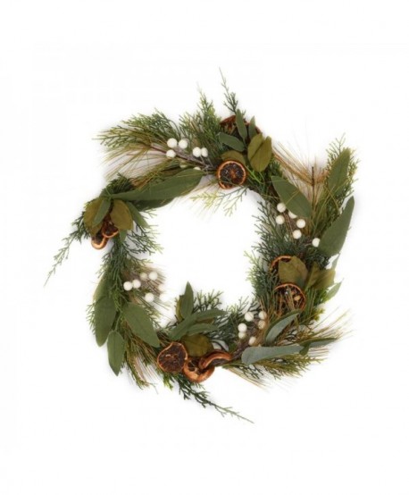 ΧΡΙΣΤΟΥΓΕΝΝΙΑΤΙΚΟ ΣΤΕΦΑΝΙ ΠΡΑΣΙΝΟ ΠΟΡΤΟΚΑΛΙ 28εκ