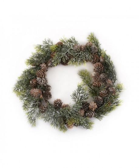 ΧΡΙΣΤΟΥΓΕΝΝΙΑΤΙΚΟ ΣΤΕΦΑΝΙ ΠΡΑΣΙΝΟ ΚΑΦΕ 18εκ