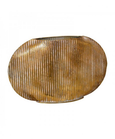 ΜΕΤΑΛΛΙΚΟ ΕΠΙΤΡΑΠΕΖΙΟ ΔΙΑΚΟΣΜΗΤΙΚΟ ΒΑΖΟ Fylliana FL0250 ΧΡΥΣΟ ΧΡΩΜΑ 51x15x30εκ