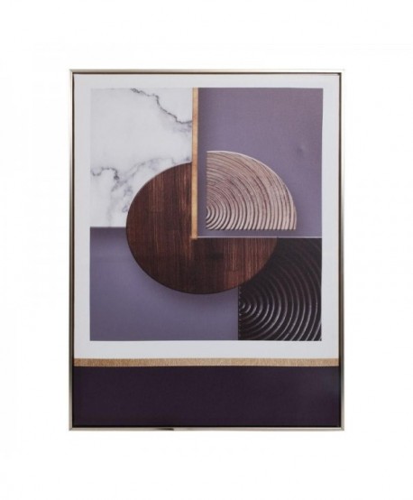 ΚΑΔΡΟ Fylliana Circle ΜΠΡΟΝΖΕ ΠΛΑΙΣΙΟ 60x80 sls