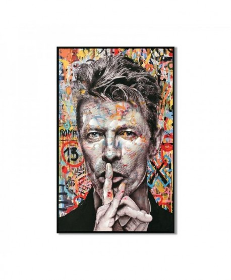 ΠΙΝΑΚΑΣ ΣΕ ΚΑΜΒΑ ΜΕ ΠΛΑΣΤΙΚΟ ΠΛΑΙΣΙΟ Fylliana David Bowie 62x4x92cm