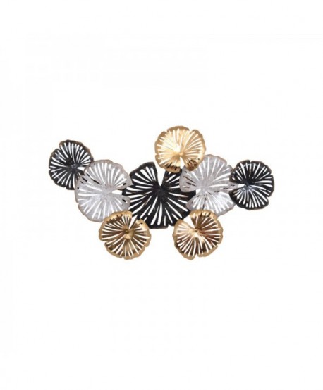 ΜΕΤΑΛΛΙΚΟ ΔΙΑΚΟΣΜΗΤΙΚΟ ΤΟΙΧΟΥ Fylliana 608 ΧΡΥΣΟ ΜΠΕΖ ΓΚΡΙ 90x5x49.5εκ