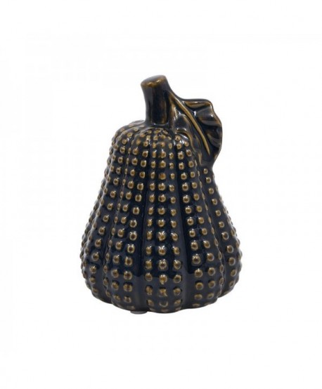 ΚΕΡΑΜΙΚΟ ΔΙΑΚΟΣΜΗΤΙΚΟ Fylliana ΑΧΛΑΔΙ ΜΑΥΡΟ ΜΠΛΕ ΧΡΩΜΑ 12x12x16εκ