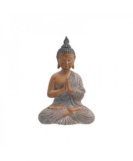 ΕΠΙΤΡΑΠΕΖΙΟ ΔΙΑΚΟΣΜΗΤΙΚΟ POLYRESIN Fylliana Buddha ΚΑΦΕ ΧΡΩΜΑ 17x13x27εκ