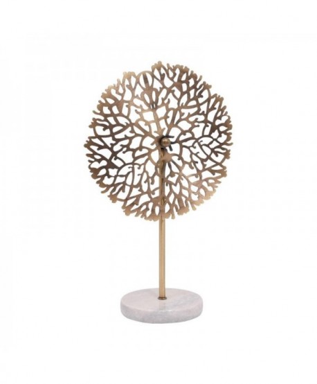 ΕΠΙΤΡΑΠΕΖΙΟ ΜΕΤΑΛΛΙΚΟ ΔΙΑΚΟΣΜΗΤΙΚΟ Fylliana Tree ΜΠΡΟΝΖΕ ΧΡΩΜΑ 27x12x44εκ sls