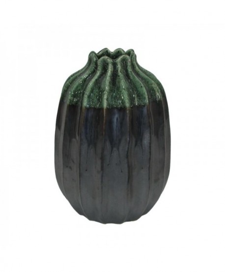 ΚΕΡΑΜΙΚΟ ΒΑΖΟ Fylliana 606664 ΓΚΡΙ ΠΡΑΣΙΝΟ ΧΡΩΜΑ 18x38εκ