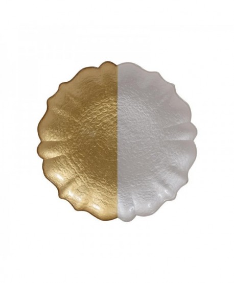 ΓΥΑΛΙΝΗ ΠΙΑΤΕΛΑ Fylliana ΔΙΑΦΑΝΟ ΧΡΥΣΟ ΧΡΩΜΑ 26εκ