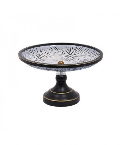 ΤΟΥΡΤΙΕΡΑ ΜΕ ΒΑΣΗ Fylliana ΓΚΡΙ ΧΡΩΜΑ 31x21εκ.