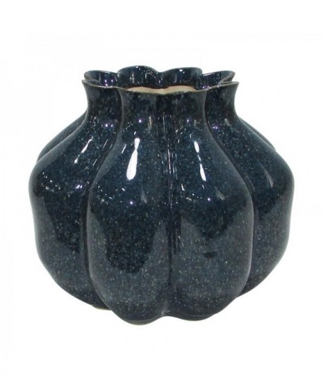 ΚΕΡΑΜΙΚΟ ΒΑΖΟ Fylliana Belinda ΜΠΛΕ ΧΡΩΜΑ 21x21x19εκ