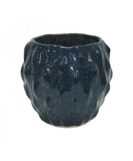 ΚΕΡΑΜΙΚΟ ΒΑΖΟ Fylliana Belinda ΜΠΛΕ ΧΡΩΜΑ 17x17x15εκ