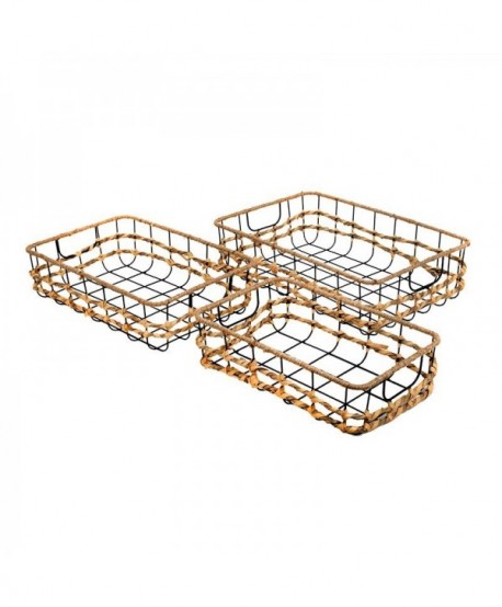 ΣΕΤ 3 ΚΑΛΑΘΙΑ Fylliana FL220153 ΜΠΕΖ ΧΡΩΜΑ 46x30x12εκ