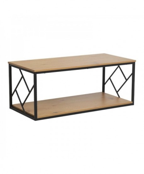 ΜΕΤΑΛΛΙΚΟ ΤΡΑΠΕΖΑΚΙ ΣΑΛΟΝΙΟΥ Fylliana FL1607 SONOMA ΧΡΩΜΑ 110x50x45εκ