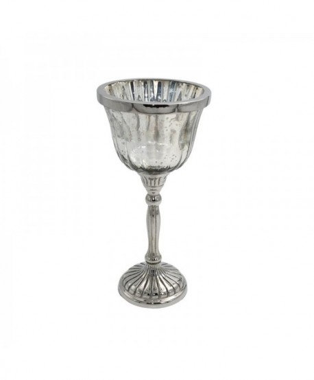 ΓΥΑΛΙΝΟ ΚΗΡΟΠΗΓΙΟ Fylliana FL28133 ΑΣΗΜΙ ΧΡΩΜΑ 10x28εκ