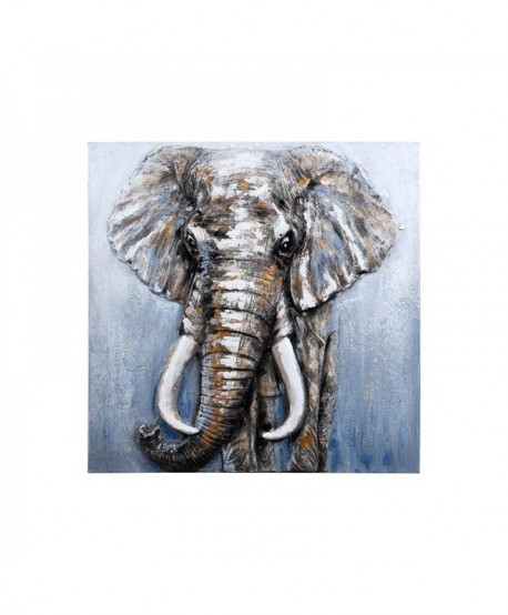 ΚΑΔΡΟ Fylliana Elephant ΜΠΕΖ ΣΙΕΛ ΓΚΡΙ ΧΡΩΜΑ 80x3x80εκ