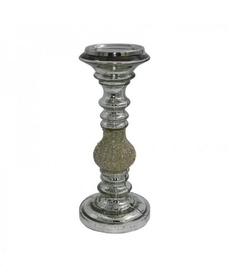 ΓΥΑΛΙΝΟ ΕΠΙΤΡΑΠΕΖΙΟ ΚΗΡΟΠΗΓΙΟ Fylliana FL752 ΑΣΗΜΙ ΧΡΩΜΑ 12x31εκ