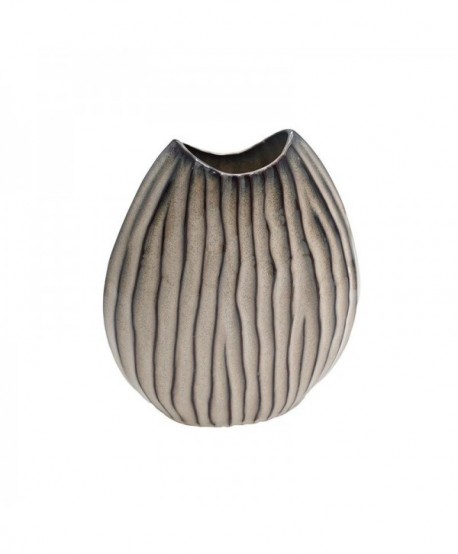 ΚΕΡΑΜΙΚΟ ΒΑΖΟ Fylliana FL525 ΜΠΕΖ ΚΑΦΕ ΧΡΩΜΑ 21x8x23εκ