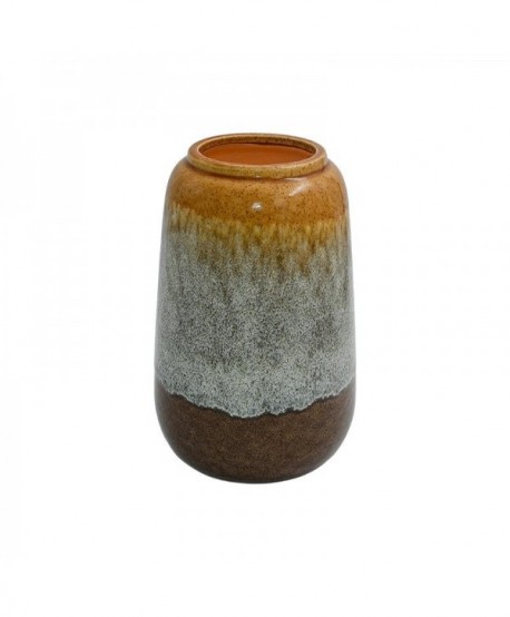 ΚΕΡΑΜΙΚΟ ΒΑΖΟ Fylliana FL2362 ΚΑΦΕ ΜΠΕΖ ΧΡΩΜΑ 17x26εκ