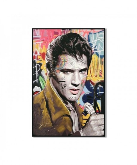 ΠΙΝΑΚΑΣ ΣΕ ΚΑΜΒΑ ΜΕ ΠΛΑΣΤΙΚΟ ΠΛΑΙΣΙΟ Fylliana Elvis Presley 62x4x92cm