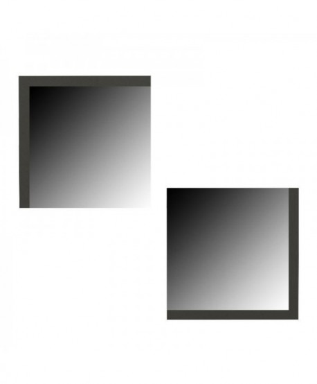 ΣΕΤ 2 ΚΑΘΡΕΦΤΕΣ ΤΟΙΧΟΥ Fylliana Charles ΑΝΘΡΑΚΙ 60x60εκ
