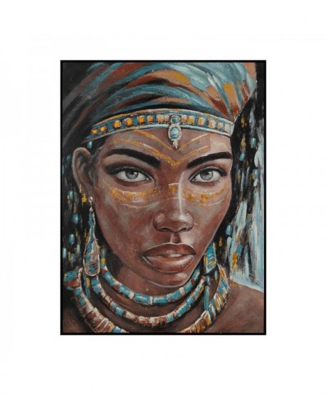 ΠΙΝΑΚΑΣ ΣΕ ΚΑΜΒΑ Fylliana FL2681 WOMAN FACE ΚΑΦΕ 90x120xεκ