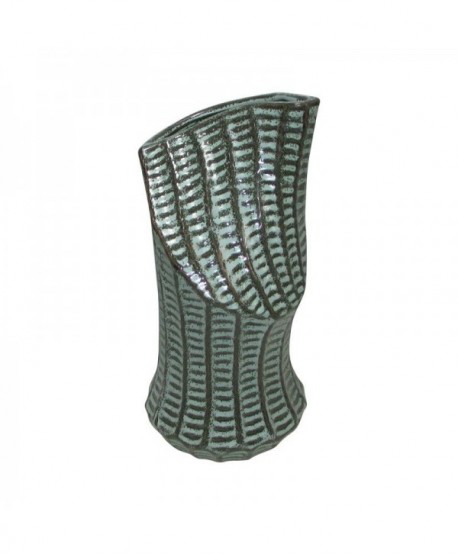 ΚΕΡΑΜΙΚΟ ΒΑΖΟ Fylliana 606317 ΣΙΕΛ ΧΡΩΜΑ 14x13,5x28,3εκ sls