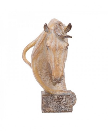 ΕΠΙΤΡΑΠΕΖΙΟ ΔΙΑΚΟΣΜΗΤΙΚΟ Fylliana Horse ΜΠΕΖ ΚΑΦΕ ΧΡΩΜΑ 14x10x18εκ