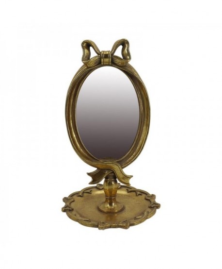 ΕΠΙΤΡΑΠΕΖΙΟΣ ΚΑΘΡΕΦΤΗΣ Fylliana 23117 ΧΡΥΣΟ ΧΡΩΜΑ 15,5x15,5x25εκ