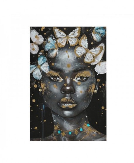 ΠΙΝΑΚΑΣ ΣΕ ΚΑΜΒΑ ΓΥΝΑΙΚΕΙΑ ΦΙΓΟΥΡΑ Fylliana FL24071 ΜΑΥΡΟ ΛΕΥΚΟ ΧΡΥΣΟ 60x3x90εκ