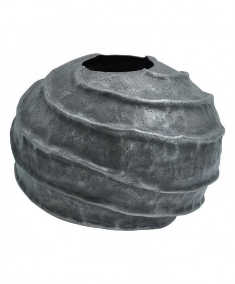 ΜΕΤΑΛΛΙΚΟ ΔΙΑΚΟΣΜΗΤΙΚΟ ΒΑΖΟ Fylliana FL1320 ΓΚΡΙ ΧΡΩΜΑ 26x19εκ