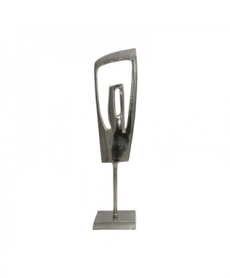ΕΠΙΤΡΑΠΕΖΙΟ ΔΙΑΚΟΣΜΗΤΙΚΟ Fylliana Sculpture ΑΣΗΜΙ ΝΙΚΕΛ 16x11x65εκ