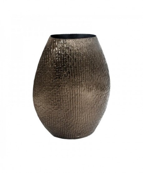 ΜΕΤΑΛΛΙΚΟ ΔΙΑΚΟΣΜΗΤΙΚΟ ΒΑΖΟ Fylliana FL1780 ΑΣΗΜΙ ΧΡΩΜΑ 26x11x32εκ