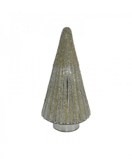 ΓΥΑΛΙΝΟ ΕΠΙΤΡΑΠΕΖΙΟ ΔΙΑΚΟΣΜΗΤΙΚΟ ΔΕΝΤΡΟ Fylliana FL546 ΑΣΗΜΙ ΧΡΩΜΑ 16x31εκ