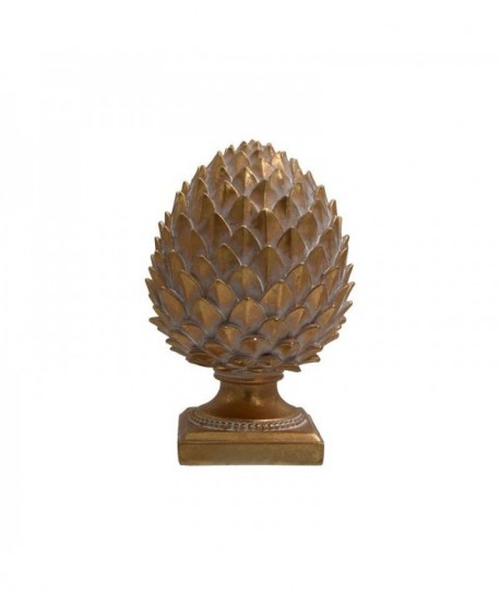 ΕΠΙΤΡΑΠΕΖΙΟ ΔΙΑΚΟΣΜΗΤΙΚΟ POLYRESIN Fylliana Ανανάς ΧΡΥΣΟ ΛΕΥΚΟ ΧΡΩΜΑ 11x17εκ