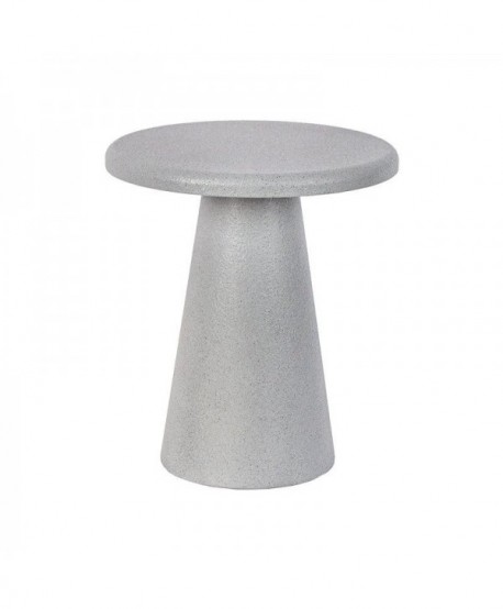 ΣΤΡΟΓΓΥΛΟ ΤΡΑΠΕΖΑΚΙ ΣΑΛΟΝΙΟΥ Fylliana FL2493 ΓΚΡΙ ΧΡΩΜΑ 34x41εκ