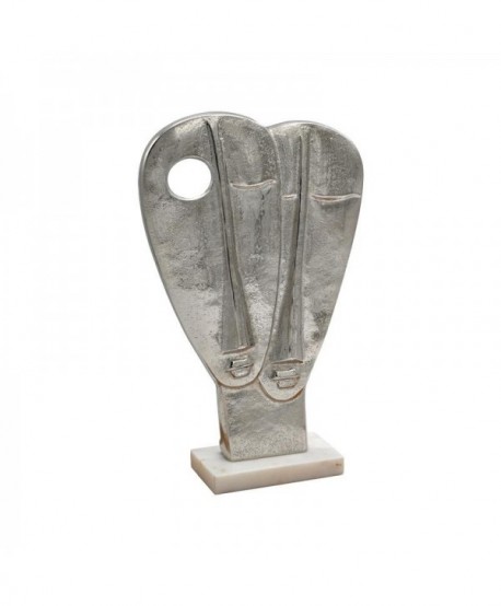 ΕΠΙΤΡΑΠΕΖΙΟ ΔΙΑΚΟΣΜΗΤΙΚΟ ΔΙΠΛΟ ΠΡΟΣΩΠΟ Fylliana FL24531 ΑΣΗΜΙ ΧΡΩΜΑ 23x27εκ