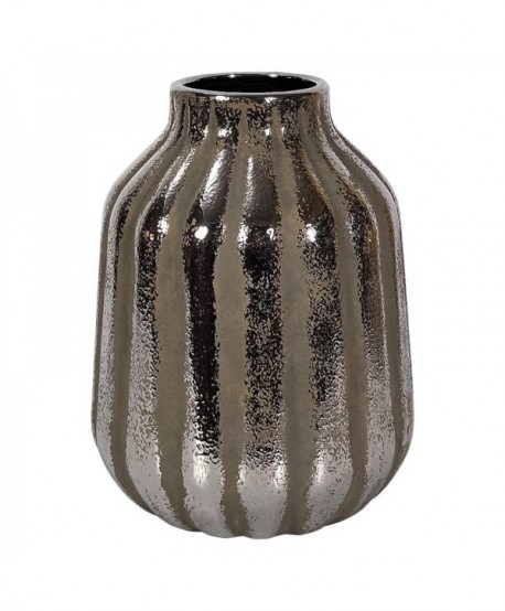 ΚΕΡΑΜΙΚΟ ΒΑΖΟ Fylliana FL134002 ΑΣΗΜΙ SAND 21x27εκ