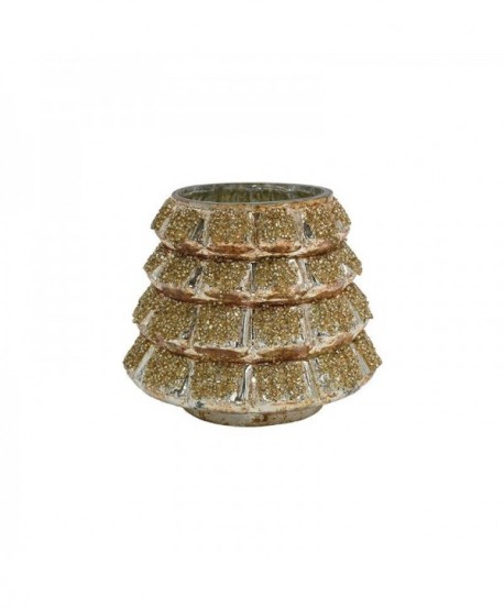 ΓΥΑΛΙΝΟ ΕΠΙΤΡΑΠΕΖΙΟ ΚΗΡΟΠΗΓΙΟ ΡΕΣΩ Fylliana FL719 COPPER ΧΡΩΜΑ 13x12εκ