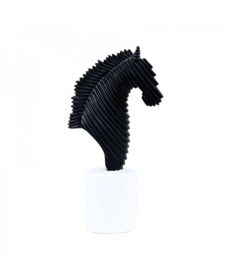 ΕΠΙΤΡΑΠΕΖΙΑ ΔΙΑΚΟΣΜΗΤΙΚΗ ΦΙΓΟΥΡΑ Horse Fylliana FL7245 ΜΑΥΡΟ ΧΡΩΜΑ 14x7x25εκ