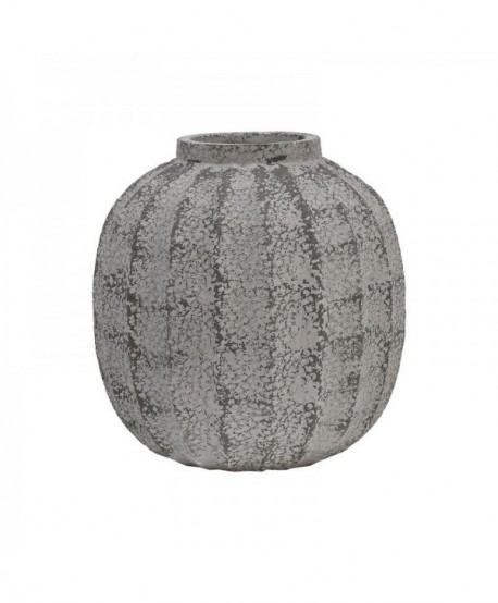 ΔΙΑΚΟΣΜΗΤΙΚΟ ΒΑΖΟ Fylliana FL24175 POLYRESIN ΓΚΡΙ ΧΡΩΜΑ 28x28x30εκ