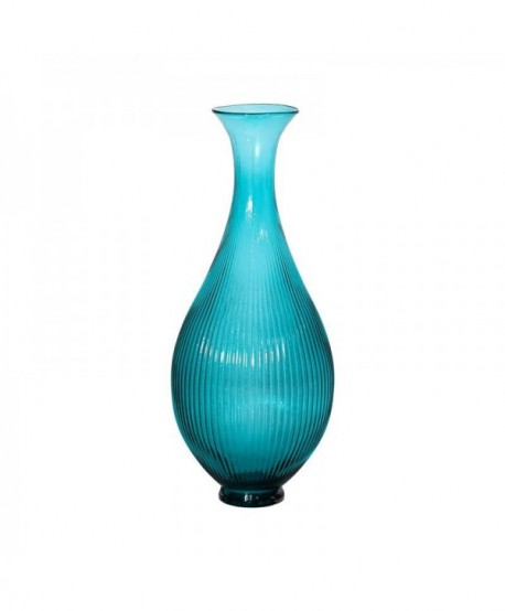 ΓΥΑΛΙΝΟ ΒΑΖΟ ΔΑΠΕΔΟΥ Fylliana FL832 ΒΕΡΑΜΑΝ ΧΡΩΜΑ 34x34x77εκ