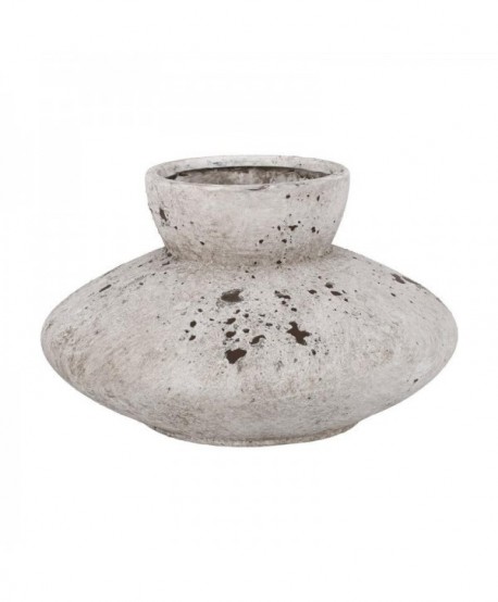 ΚΕΡΑΜΙΚΟ ΒΑΖΟ Fylliana FL19365 ΓΚΡΙ ΧΡΩΜΑ 21x21x13εκ