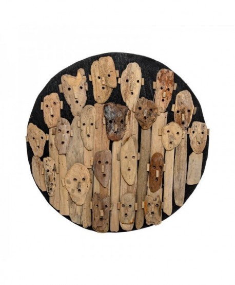 ΔΙΑΚΟΣΜΗΤΙΚΟ ΤΟΙΧΟΥ MASK Fylliana ΑΠΟ ΘΑΛΑΣΣΟΞΥΛΟ ΧΡΩΜΑ ΦΥΣΙΚΟ 60x60x8εκ