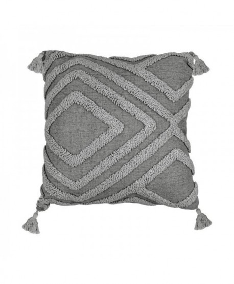 ΔΙΑΚΟΣΜΗΤΙΚΟ ΜΑΞΙΛΑΡΙ Fylliana Ruby ΓΚΡΙ ΧΡΩΜΑ 43x43x10εκ