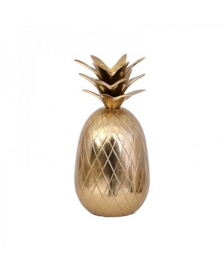 ΜΕΤΑΛΛΙΚΟ ΔΙΑΚΟΣΜΗΤΙΚΟ Fylliana Pineapple ΧΡΥΣΟ ΧΡΩΜΑ 9x9x17εκ
