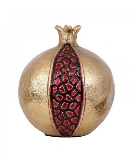 ΜΕΤΑΛΛΙΚΟ ΔΙΑΚΟΣΜΗΤΙΚΟ ΡΟΔΙ Fylliana Pomegranate ΧΡΥΣΟ ΚΟΚΚΙΝΟ ΧΡΩΜΑ 13x16εκ